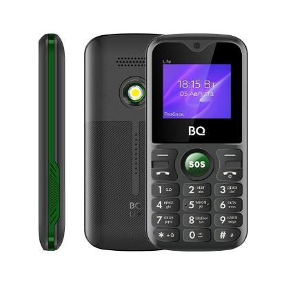 Изображение Мобильный телефон BQ 1853 Life,зеленый, черный