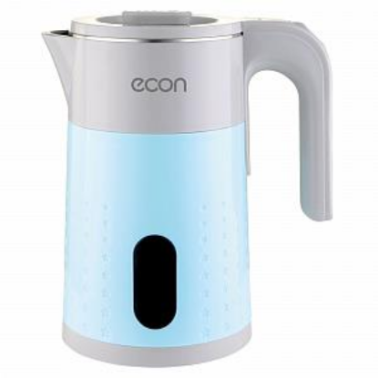 Изображение Электрический чайник ECON ECO-1884KE (1500 Вт/1,7 л /пластик, нержавеющая сталь/голубой)