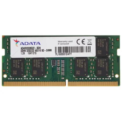 Изображение Оперативная память 8 GB DDR4 ADATA AD4S32008G22-SGN (25600 МБ/с, 3200 МГц, CL22)