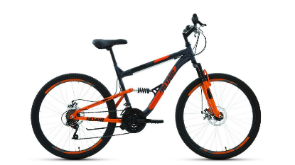 Изображение Велосипед Altair MTB FS 26 2.0 disc (оранжевый, темно-серый/26 "/16.0 ")-2021 года RBKT1F16E015