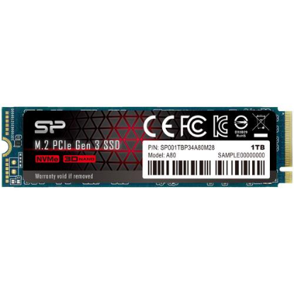 Изображение SSD диск Silicon Power A80 1000 Гб 2280 (SP001TBP34A80M28)