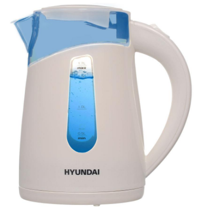 Изображение Электрический чайник Hyundai HYK-P2030 (2200 Вт/1,7 л /пластик/кремовый)