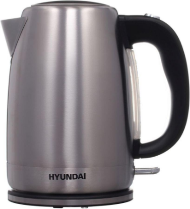 Изображение Электрический чайник Hyundai HYK-S2030 (2200 Вт/1,7 л /металл, пластик/серый)