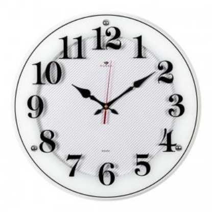 Изображение Настенные часы Рубин 4040-1241 W белый