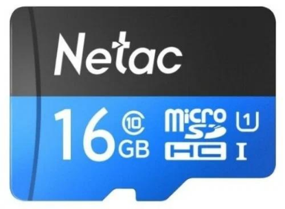 Изображение Карта памяти NETAC MicroSDHC P500 Standard Class 10 16 Гб адаптер на SD NT02P500STN-016G-R