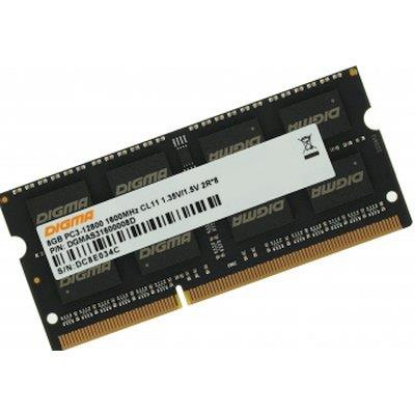 Изображение Оперативная память 8 GB DDR3 Digma DGMAS31600008D (12800 МБ/с, 1600 МГц, CL11)
