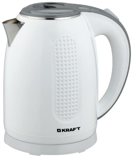 Изображение Электрический чайник Kraft KF-KPS1769W (2200 Вт/1,7 л /пластик/белый)
