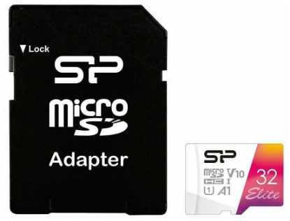 Изображение Карта памяти Silicon Power MicroSDHC Elite Class 10 32 Гб адаптер на SD SP032GBSTHBV1V20SP
