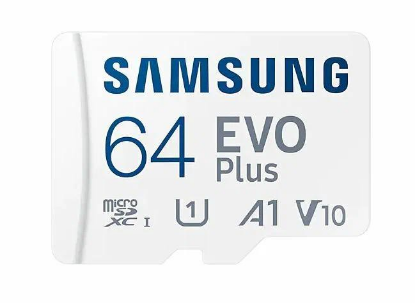 Изображение Карта памяти Samsung MicroSDXC EVO Plus Class 10 64 Гб адаптер на SD MB-MC64KA/EU