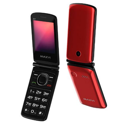 Изображение Мобильный телефон MAXVI E7,красный