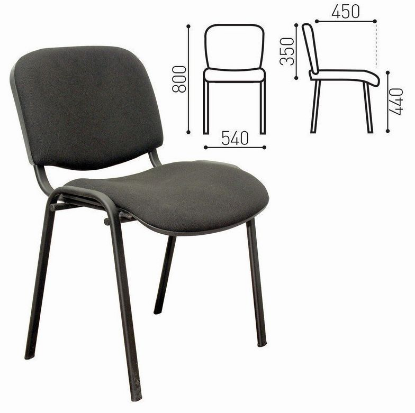 Изображение OLSS стул ИЗО цвет В-14 черный, рама черная