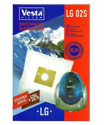 Изображение Комплект пылесборников и фильтров Vesta filter LG 02S