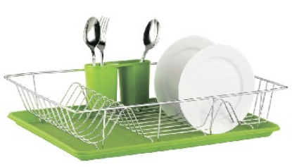 Изображение ZEIDAN Z-1169 зеленая Сушилка для посуды