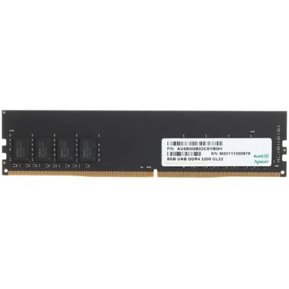 Изображение Оперативная память 8 GB DDR4 Apacer EL.08G21.GSH (25600 МБ/с, 3200 МГц, CL22)