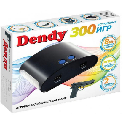 Изображение Игровая консоль  Dendy + 300 игр + световой пистолет