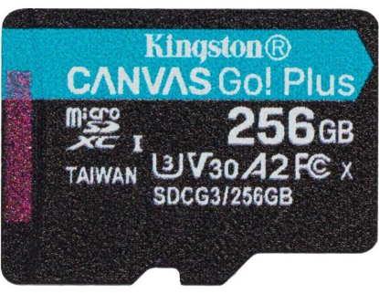 Изображение Карта памяти Kingston MicroSDXC Canvas Go! Plus Class 10 256 Гб  SDCG3/256GBSP