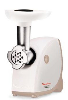 Изображение Мясорубка Moulinex ME462132 (2000 Вт /2,3 кг/мин/белый, бежевый)