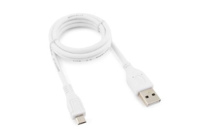 Изображение Кабель соединительный Cablexpert CCP-mUSB2-AMBM-W-1M USB 2.0 A Micro USB 2.0 B белый 1 м