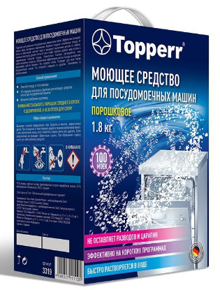 Изображение TOPPERR 3319 Порошковое средство для мытья посуды в ПММ, 1,8 кг