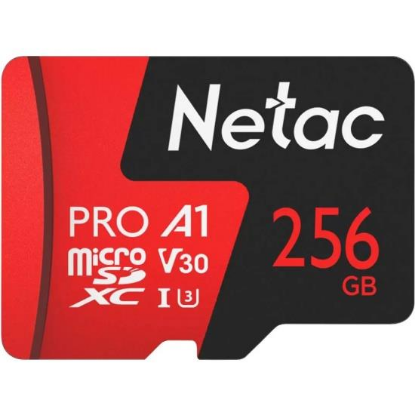 Изображение Карта памяти NETAC MicroSDXC P500 Extreme Pro Class 10 256 Гб  NT02P500PRO-256G-S