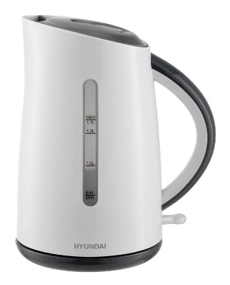 Изображение Электрический чайник Hyundai HYK-P3021 (2200 Вт/1,7 л /пластик/белый)