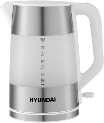 Изображение Электрический чайник Hyundai HYK-P4025 (2200 Вт/2 л /пластик/белый)