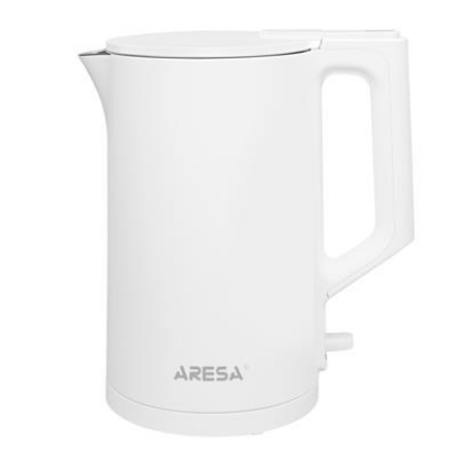 Изображение Электрический чайник Aresa AR-3470 (1500 Вт/1,5 л /пластик, нержавеющая сталь/белый)