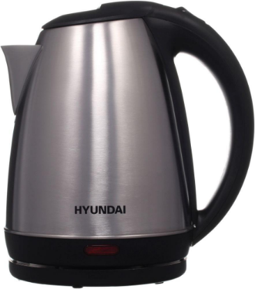 Изображение Электрический чайник Hyundai HYK-S1030 (2200 Вт/1,7 л /пластик, нержавеющая сталь/сталь)