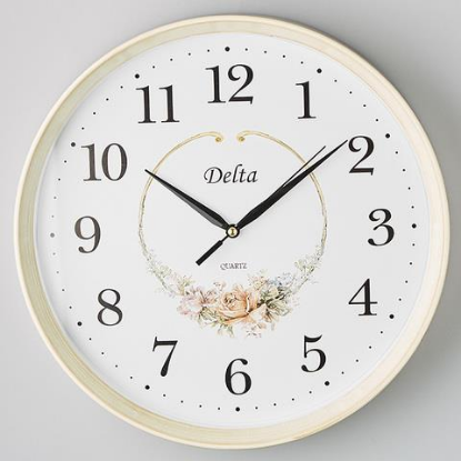 Изображение Настенные часы DELTA DT7-0006 белый, бежевый