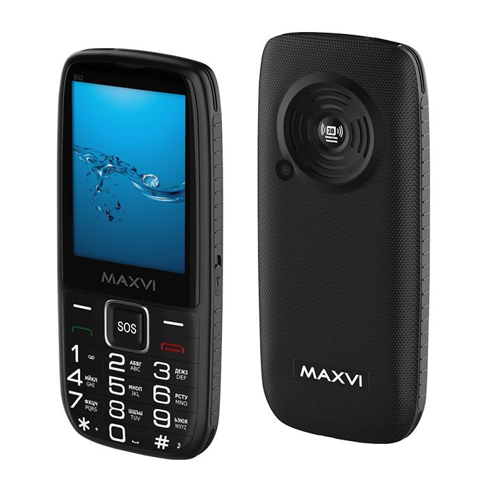 Изображение Мобильный телефон MAXVI B32,черный