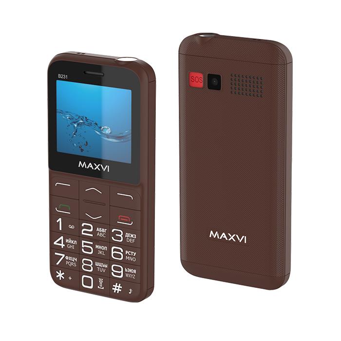 Изображение Мобильный телефон MAXVI B231,коричневый