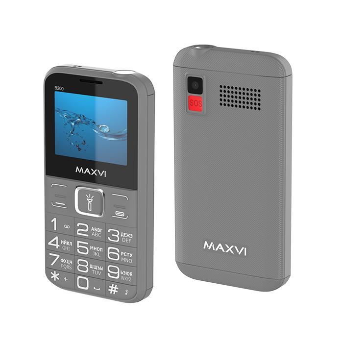Изображение Мобильный телефон MAXVI B200,серый