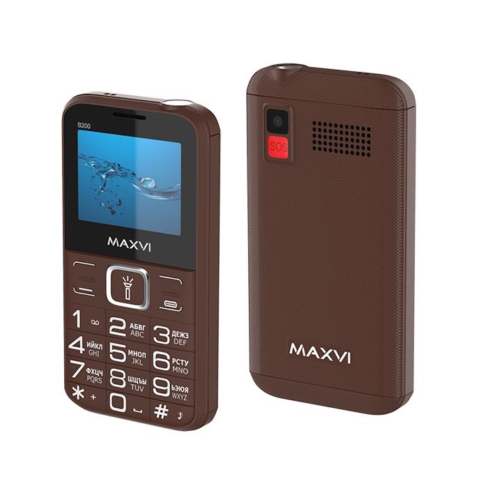 Изображение Мобильный телефон MAXVI B200,коричневый