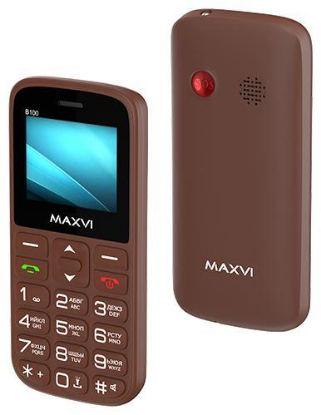 Изображение Мобильный телефон MAXVI B100,коричневый