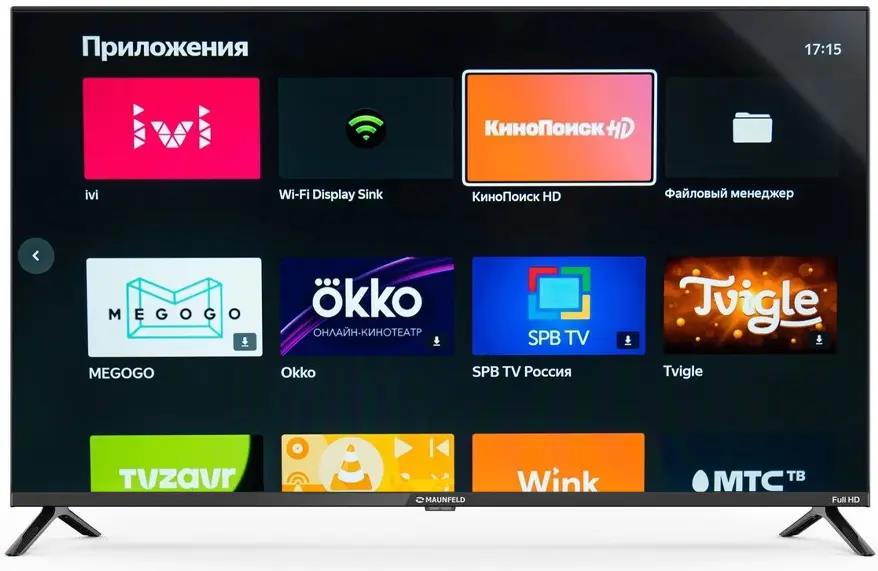 Изображение Телевизор MAUNFELD MLT43FSX02 43" 1080p Full HD Smart TV черный