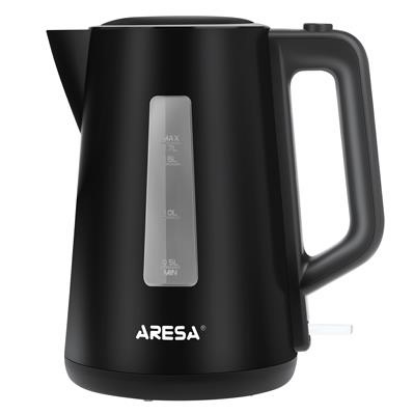 Изображение Электрический чайник Aresa AR-3480 (2200 Вт/1,7 л /пластик/черный)