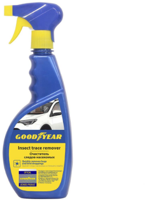 Изображение GOODYEAR GY000600 Очиститель следов насекомых и древесных почек, триггер 500 мл