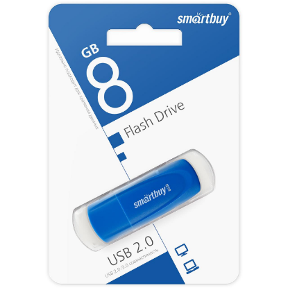 Изображение USB flash SmartBuy Scout,(USB 2.0/8 Гб)-синий (SB008GB2SCB)