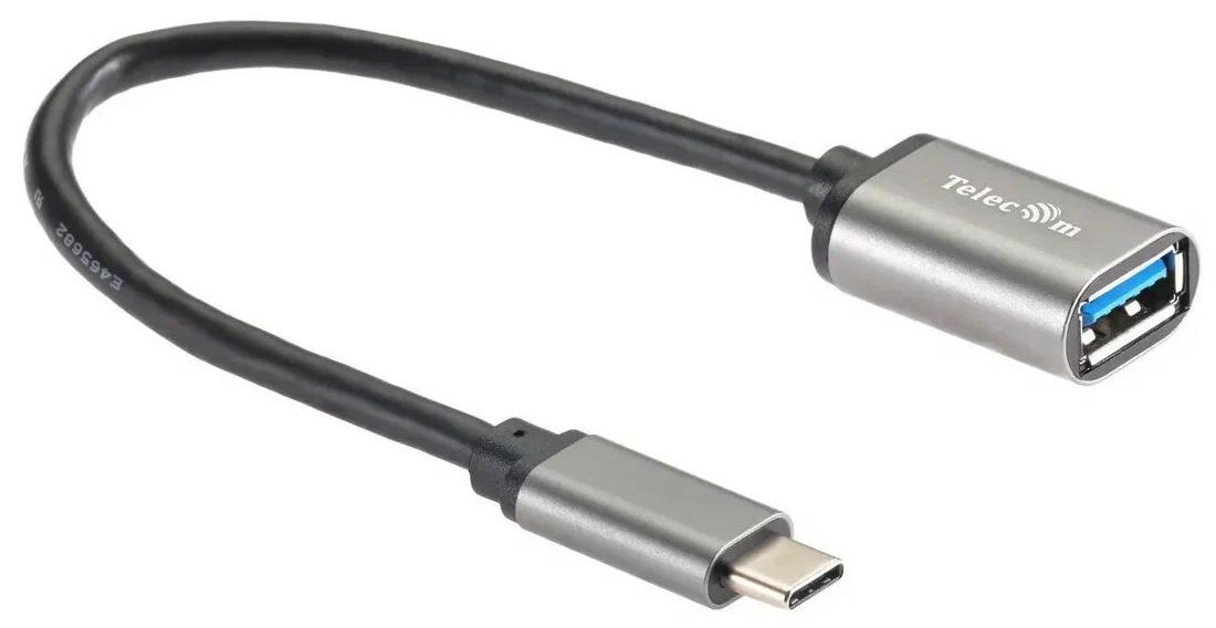 Изображение Переходник Telecom TC409M USB 3.0 A USB Type-C серый 0,2 м