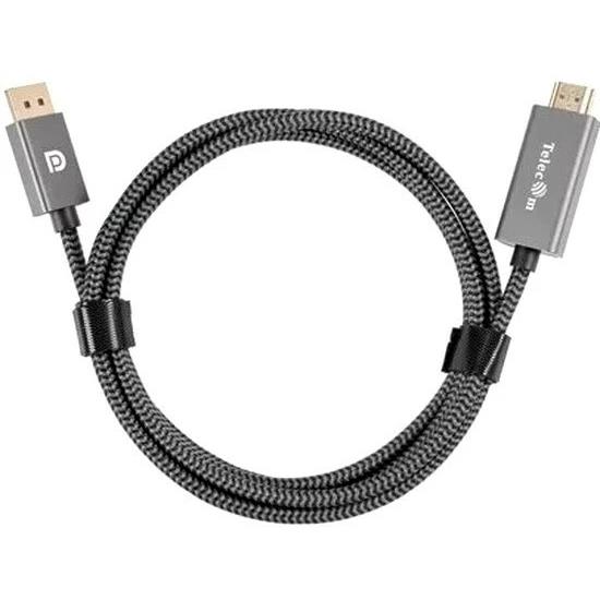 Изображение Кабель Telecom TA561M-1.8M DisplayPort-HDMI (серый) (1,8 м)