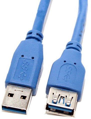 Изображение Кабель удлинительный Aopen ACU302-3M USB 2.0 A USB 2.0 A синий 3 м