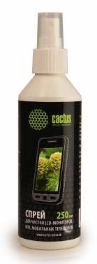 Изображение CACTUS Спрей CS-S3002 для чистки LCD-мониторов, КПК, мобильных телефонов, 250 мл