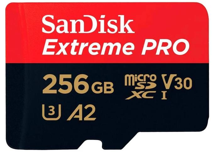 Изображение Карта памяти SanDisk MicroSDXC Extreme Pro Class 10 256 Гб адаптер на SD SDSQXCD-256G-GN6MA
