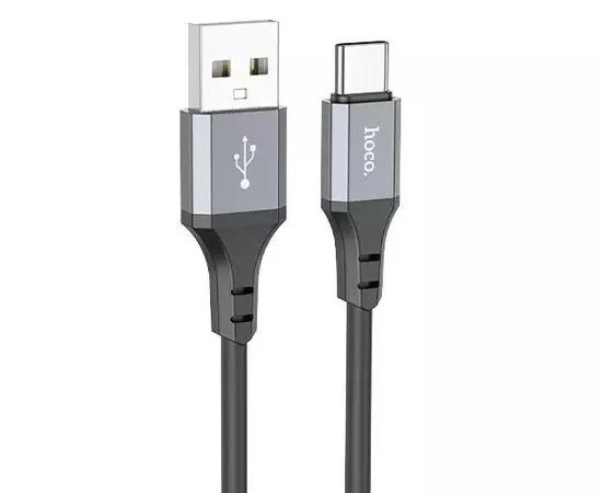 Изображение Кабель соединительный Hoco X86 Spear USB 2.0 A USB Type-C черный 1 м