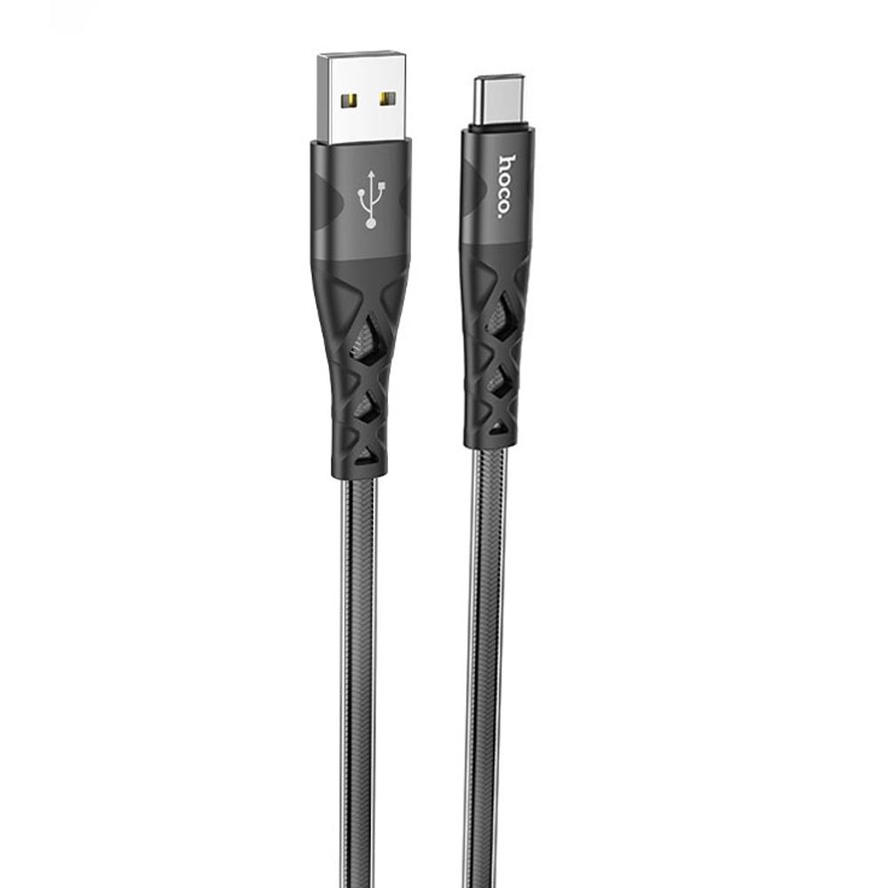 Изображение Кабель соединительный Hoco U105 Treasure USB 3.0 A USB Type-C черный 1,2 м