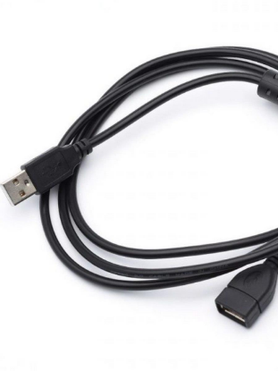 Изображение Кабель удлинительный Exployd EX-K-1483 USB 2.0 A USB 2.0 A черный 1 м