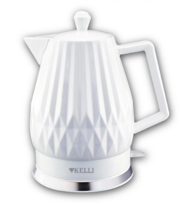 Изображение Электрический чайник Kelli KL-1380 (2400 Вт/2 л /керамика/белый)