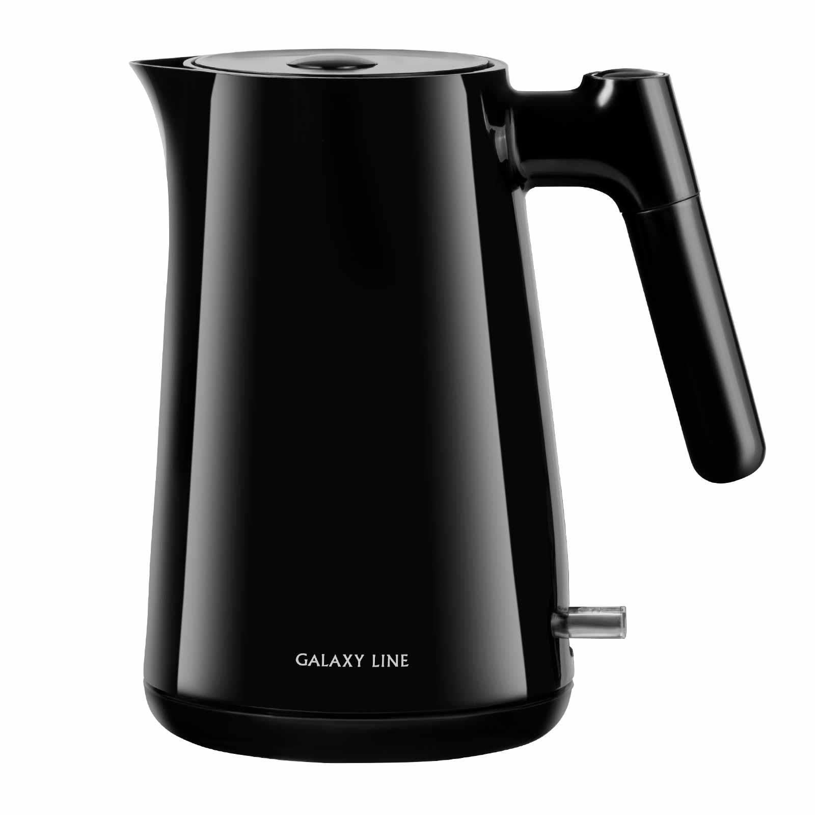 Изображение Электрический чайник Galaxy GL0336 (2200 Вт/1 л /пластик/черный)