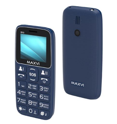 Изображение Мобильный телефон MAXVI B110,синий