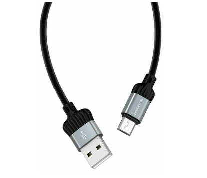 Изображение Кабель питания BOROFONE BX28 Dignity USB 2.0 A microUSB черный, серый 1 м